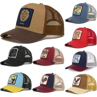 Gorra Trucker Personalizada con Bordado 3D y Aplique de Animal, Gorra de Conductor para Exteriores en Tela de Malla/Velour