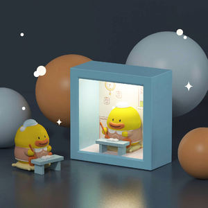 ICARERFAMILYスモールナイトライトラグジュアリースタイル漫画ミニかわいいナイトライトLEDムードランプ睡眠モーションセンサーナイトライト用 - Product Image 4