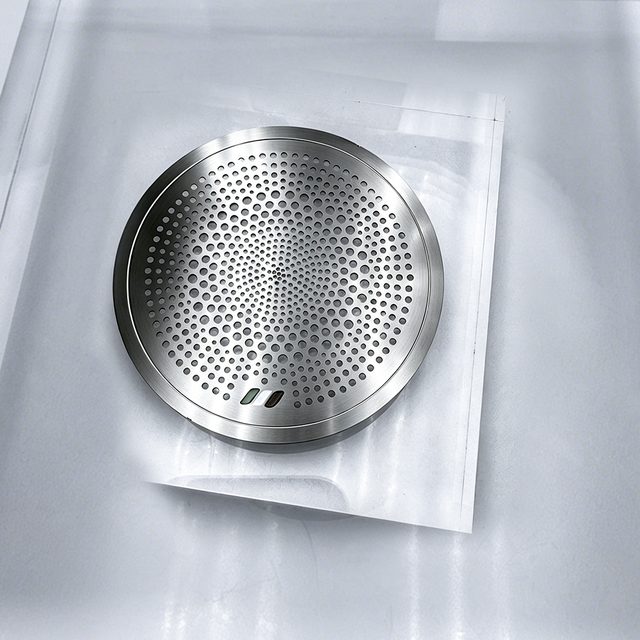 Precision Metal Photo Chemical Etching Round Car Horn Net Custom Auto Speaker Cover Grills