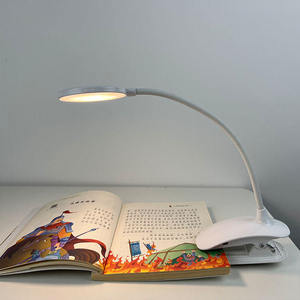 Mini lampe de lecture rechargeable 3 étapes, blanc, flexible, <span class=keywords><strong>facile</strong></span> à lire, lampe de bureau à LED avec pince - Product Image 6