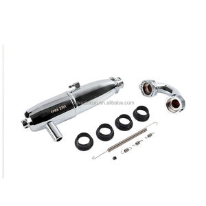 Tubo de Escape de Aluminio Personalizado para Coche de Control Remoto, Silenciador, Colector, Escala <span class=keywords><strong>1</strong></span>/<span class=keywords><strong>8</strong></span>, Registro <span class=keywords><strong>GT</strong></span> EFRA, OEM/ODM, Color Arcoíris/Pulido - Product Image 3