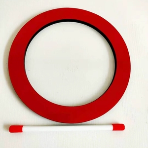Wholesale Geometric Shape Red Hand <b>Drum</b> Round Square Triangle 3 Shapes With Matching Red Tip Mallet - Product Image 4