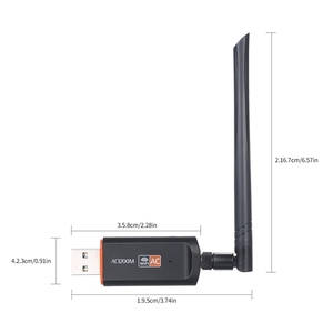 Dual Band USB Adapter 1200m 2.4G + 5g USB3.0 bên ngoài không dây Card mạng Wifi Receiver - Product Image 2