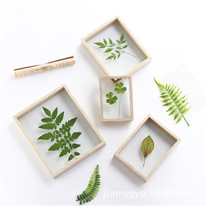 Cadre photo en bois 5 7 8 10 pouces, rectangulaire, en bois massif, écologique, à suspendre au mur, pour salon, chambre, DIY, spécimen végétal - Product Image 2