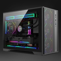 Newly Computer PC Tower Gaming Pc Case White Gaming Casing Pc Cabinet M-ATX Computer Cases Towers Case Pc Gamer With Type C