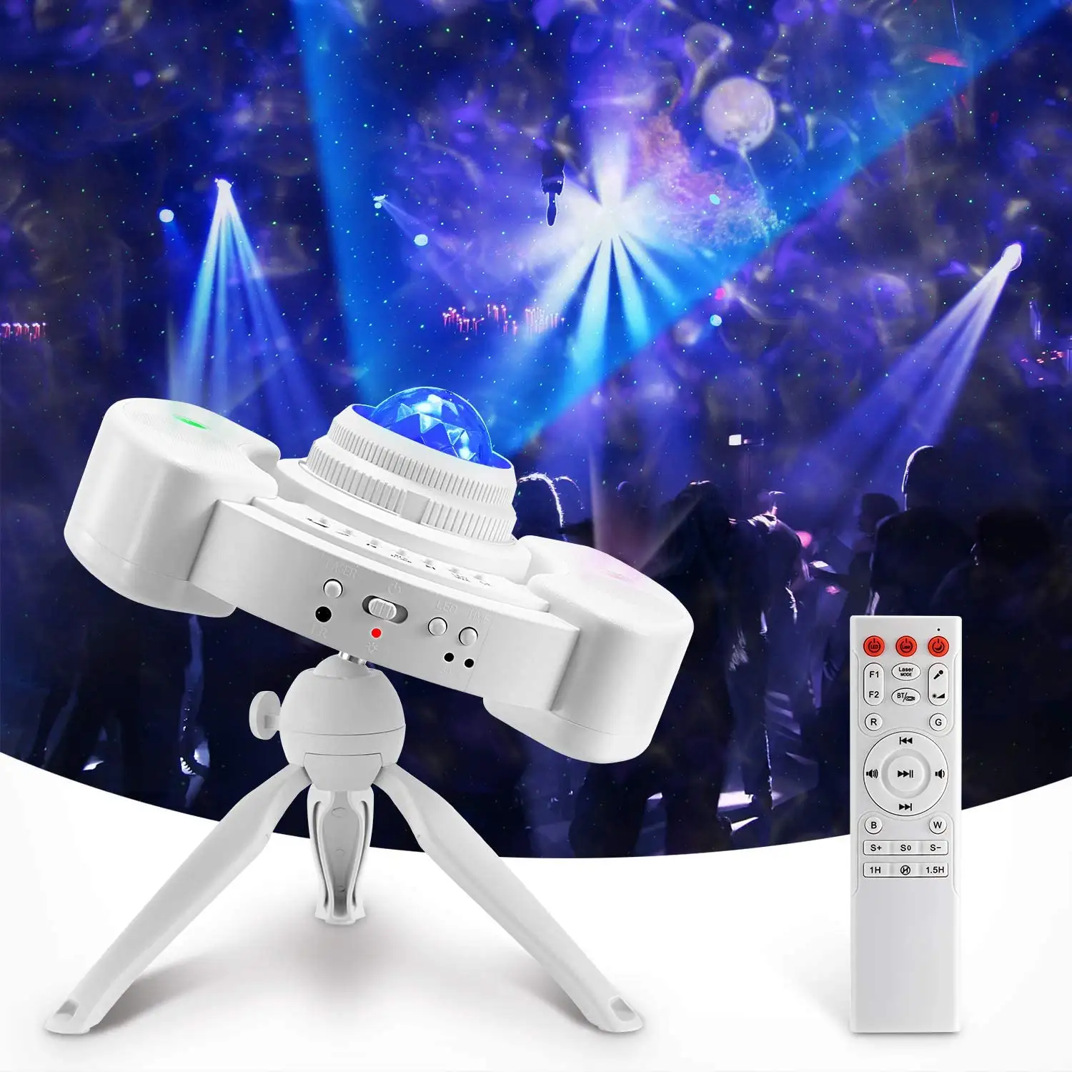 Galaxy Projector Indoor Multi Color Master Dynamic Music Sky Ocean Space Night Lights Starry Projector Light