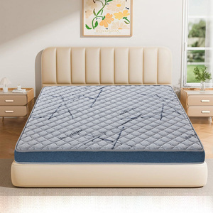 8cm Yellow Flocking Cover Breathable Eco-Friendly <strong>Firm</strong> <strong>Mattress</strong> <strong>Topper</strong> for Children with Spine Protection for Apartment Use - Product Image 1