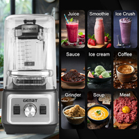 Gemat Voedsel Blender Grinder Machine Zware Tafel Blender Super Stille Commerciële Blender Met Geluidsreductie