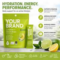 Poudre de suppléments d'électrolytes et de créatine monohydrate pour la récupération rapide, l'hydratation, les performances sportives et l'endurance post-entraînement