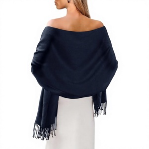 Premium Cashmere Striped Lightweight Elegant <b>Women</b> Long <b>Shawl</b> <b>Wrap</b> Soft Warm Shoulder Scarf for Winter Travel Daily Life Events - Product Image 1
