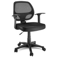 Chaises de bureau exécutives modernes à hauteur réglable, en tissu maillé, pivotantes, avec base en acier inoxydable, manuelles