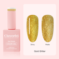 Cloverfei Gel UV à paillettes magnétiques à effet métallique hautement pigmenté 15ml