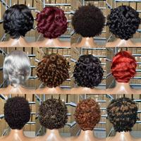 Perruque Courte Bouclée 13x4 Full Lace Front à Prix Abordable, Perruque Courte à Dentelle Haute Définition pour Femmes Noires, Sans Colle, Perruque Brésilienne