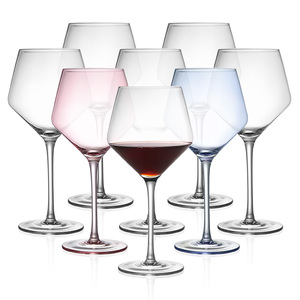 Copa de cristal de color en aerosol de lujo Vintage soplada a mano de 750ml, copas grandes de vino tinto, Copas de cóctel de cristal para fiesta, boda - Product Image 1