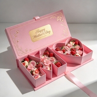 Boîte cadeau rigide créative pour la fête des mères, boîte cadeau personnalisée avec logo, emballage haut de gamme pour les cadeaux de maman