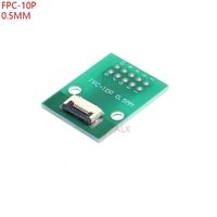 Cable FPC FFC de 6, 8, 10, 12, 14, 20, 30, 40, 50 Pines, Conector de Paso de 0.5 mm, Adaptador SMT a Paso de 2.54 mm (1.0 Pulgada), Orificio Pasante DIP para PCB