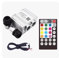 Kit de plafond étoile à fibre optique 500 brins * 0.75mm PMMA Fiber End Glow Light Source lumineuse RVB