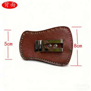 Sac de rangement pour la chasse en plein air Ztc446, pochette de ceinture en cuir 10x8cm, résistant à l'usure et à la saleté, étui pour équipement sportif unisexe - Product Image 4