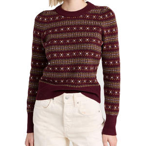 Pulls pour femmes en coton léger décontracté 2024, hauts à manches longues, respirants, col montant, pull-over, vêtements d'hiver, mode devant - Product Image 1