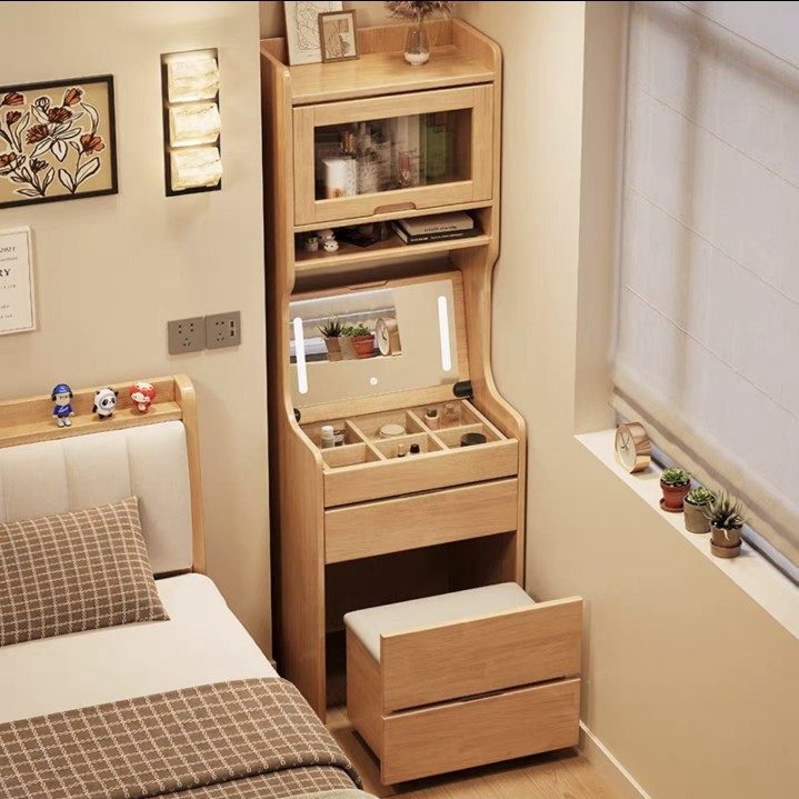 Natural wood color-with light + usb