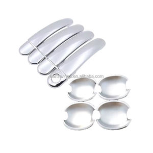 Per <span class=keywords><strong>Skoda</strong></span> <span class=keywords><strong>Fabia</strong></span> 2 MK2 5J Hatch <span class=keywords><strong>Wagon</strong></span> Combi 2008 ~ 2014 cromato copertura per maniglia della porta Set accessori per auto adesivi Cover protettiva - Product Image 1