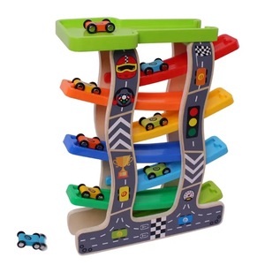 Vente en gros Jouet interactif Montessori Jeux <span class=keywords><strong>de</strong></span> voiture en bois Jouet <span class=keywords><strong>de</strong></span> piste coulissante <span class=keywords><strong>de</strong></span> <span class=keywords><strong>course</strong></span> Cloche Piste Tour Jouet Enfants - Product Image 6