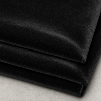 Tissu d'ameublement en velours tricoté 180 GSM 110 pouces, velours polyester doux pour housse de canapé