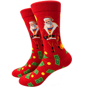 <span class=keywords><strong>Calcetines</strong></span> de Santa Claus Unisex de Algodón con Diseño Personalizado al por Mayor, Divertidos, para Regalo, Decoración Navideña - Product Image 2