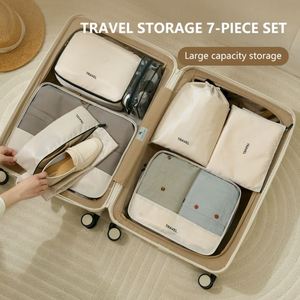 Ensemble de 7 sacs de rangement pour voyage, sacs organisateurs pour chaussures, maquillage et bagages - Product Image 4