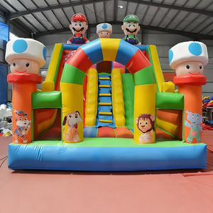 Castillo Inflable Comercial de Mario con Tobogán para Niños, Casa de Brinco Inflable para <span class=keywords><strong>Alquiler</strong></span> en Fiestas - Product Image 5