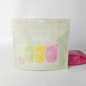 Sachet Doypack Personnalisable avec Fermeture Éclair, Qualité Alimentaire, pour Emballage de Soins de la Peau et Masques Faciaux, avec Impression de Logo Personnalisé - Product Image 4