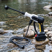 Nettoyeur haute pression portable sans fil pour voiture, pistolet de lavage rechargeable à batterie lithium, nettoyeur électrique avec étui et pot à mousse