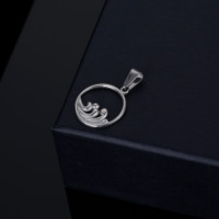 Summer Beach Travel Hawaiian Hawaii Surfer Lovers 18K Plaqué or Acier inoxydable Sea Ocean Wave Pendentif Collier Bijoux