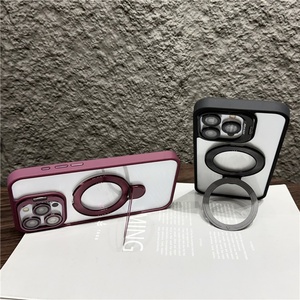 <b>Camera</b> Lens <b>Protector</b> Phone Case for <b>iPhone</b> 16 15 <b>14</b> 13 12 11 <b>Pro</b> <b>Max</b> With Metal <b>Camera</b> Stand Shockproof Clear Acrylic Cover - Product Image 3