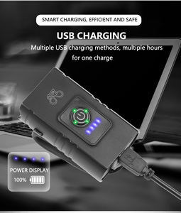 ไฟหน้าจักรยาน LED T6ไฟหน้ารถจักรยานแบบชาร์จไฟได้ผ่าน USB 10W 800LM 6โหมดไฟฉายอุปกรณ์ขี่จักรยาน - Product Image 6