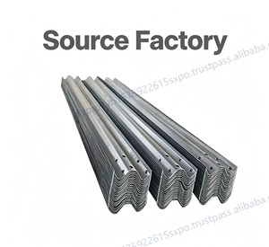Barrière de sécurité routière à double poutre galvanisée anti-corrosion, marque Q235/Q345, testée TL4, réflecteur de qualité diamant, protection H2W3 - Product Image 2