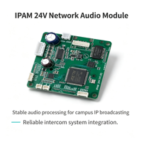 Carte mère audio réseau haute fidélité SIP2401V prenant en charge l'intercom full duplex pour les projets d'intercom IP d'ascenseurs