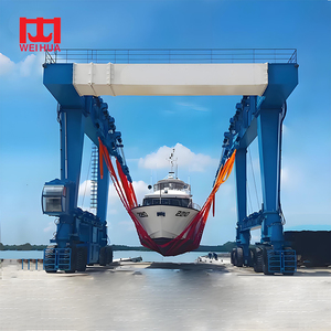 Haute qualité 80ton 100ton 200 tonnes 500ton Mobile Yacht bateau voyage ascenseur portique grue fabricant pour les jeux de sports nautiques - Product Image 5