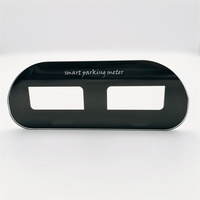 Verre de sérigraphie en soie trempé noir de 4mm de différentes tailles personnalisé pour le verre de couverture du panneau avant du numériseur