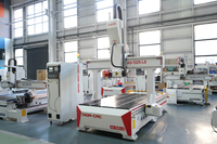 Máquina de Grabado CNC ATC con Pórtico de 800 mm de Altura y 180 °   Eje Inclinable, Tallador 3D para Paneles, Curvas y Procesamiento de Moldes