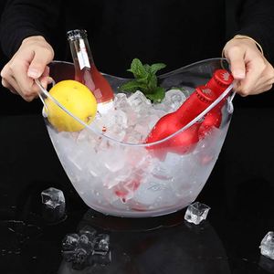 Stylish and Functional Construction Ice Bucket Durable Acrylic <b>Cooler</b> for Wine & Party Easy to Use & Lasts for Years - Product Image 1