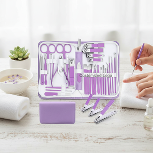Customized Logo Printed Professional Manicure & Pedicure <b>Kit</b> Complete <b>Nail</b> Care Set for Hands & Feet - Product Image 3