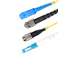 SZADP/OEM Cordon de raccordement optique monomode SC-SC 9/125 Simplex 3M de haute qualité avec gaine PVC/LSZH, connecteurs SC/LC/ST/FC UPC