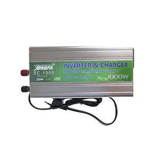 YongFa 12 Volt Dc à 220 Volt Ac 1000 Watt DC AC AC onduleur de puissance chargeur intégré SC-1000 dc 12 v sortie