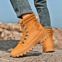 Bottes tactiques en PU respirantes à tige haute pour hommes et femmes, idéales pour l'entraînement en plein air et la randonnée