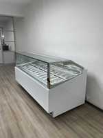 Vitrine Réfrigérée CE pour Crèmes Glacées et Gelatos, Congélateur de Présentation pour Buffets, Restaurants et Hôtels Étoilés