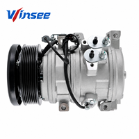 Compresseur de climatisation 12V pour Toyota Land Cruiser 4Runner FJ Cruiser Tundra 4.0L V6 2004-2007 OEM 88320-35700 447220-5132 7PK