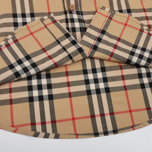 2026 Iconic Check Lining British Tailoring <b>Men's</b> Classic Cotton <b>Shirt</b> Modern Elegance with Heritage Design & for Bur berry Style - Product Image 5