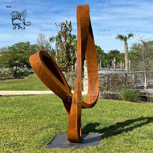 Sculpture en acier corten rouillé, statue en métal pour la décoration de jardin, de rue et de paysage, centre de jardinage BLVE - Product Image 2