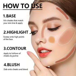 <span class=keywords><strong>Palette</strong></span> Correctrice OEM 12 Couleurs Tout-en-Un avec Enlumineur, <span class=keywords><strong>Contour</strong></span>, Anti-cernes, Fard à Joues Crème Mat Minéral Kit de Maquillage Couvrance Totale - Product Image 2